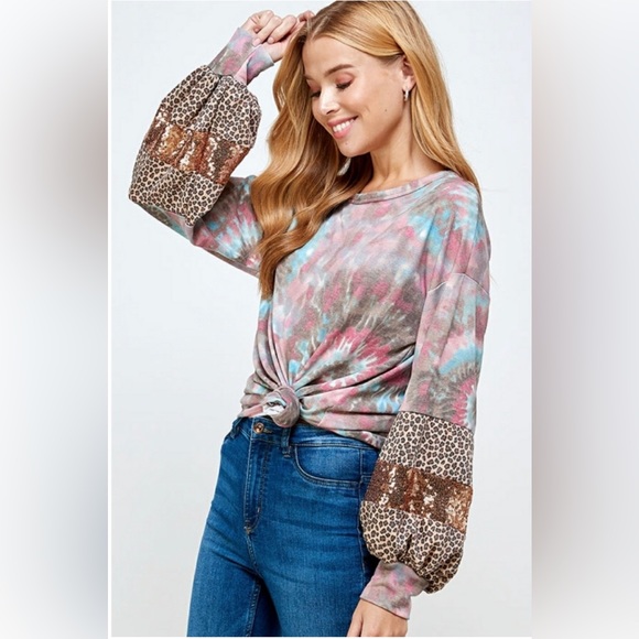 ❤️Soft Spinal Tie Dye Top - Picture 7 of 8